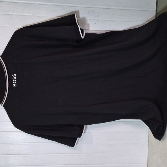 Hugo Boss Polo Classic Black Paddry Pro Luxury Shirt XL - Picture 12 of 12